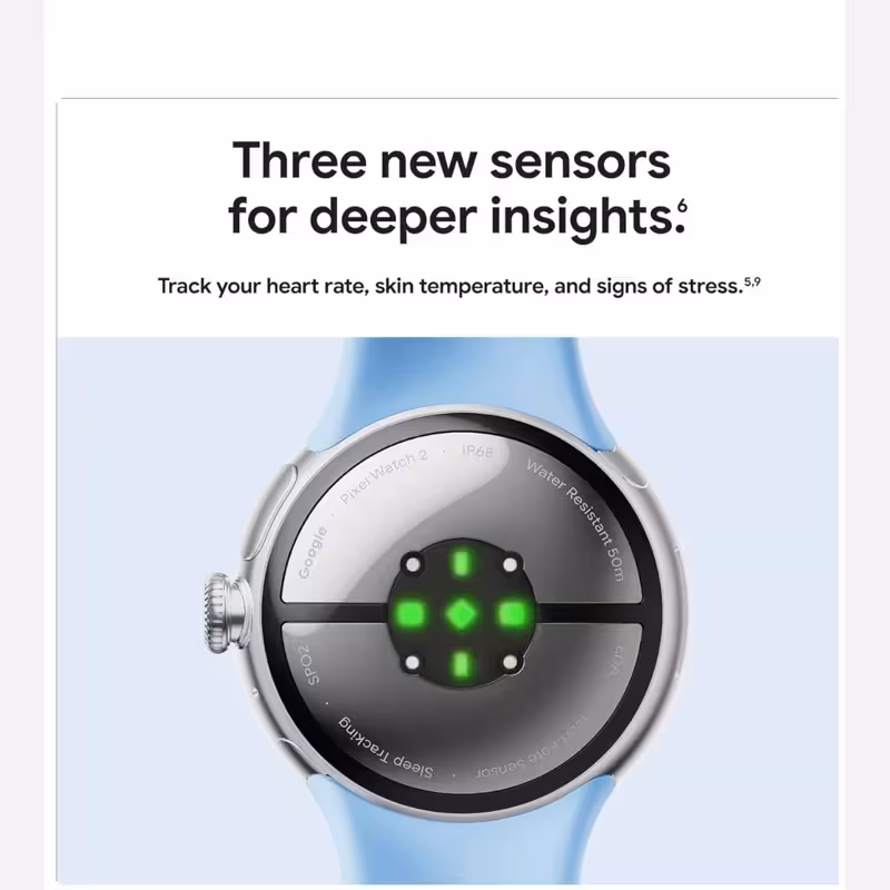 ساعت هوشمند گوگل پیکسل  google pixel watch 2 مدل Bluetooth/Wi-F فروشگاه دبی لنج