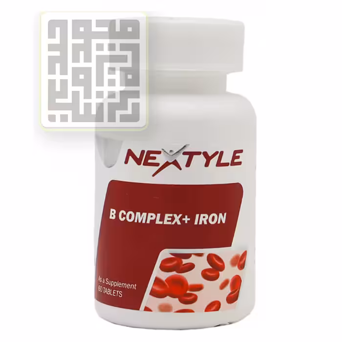 قیمت و خرید قرص ب کمپلکس پلاس آهن نکستایل 60 عددی