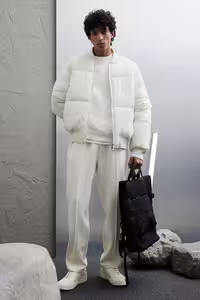 کت مردانه پر کردن ژاکت خلبان تناسب H&M