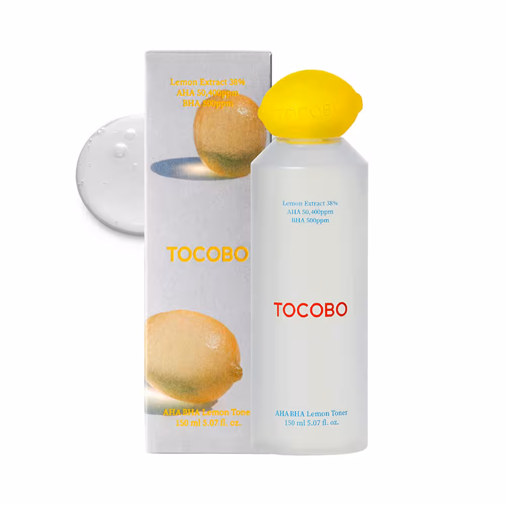 تونر AHA و BHA لیمو توکوبو AHA BHA Lemon Toner (TOCOBO) حجم 150ml