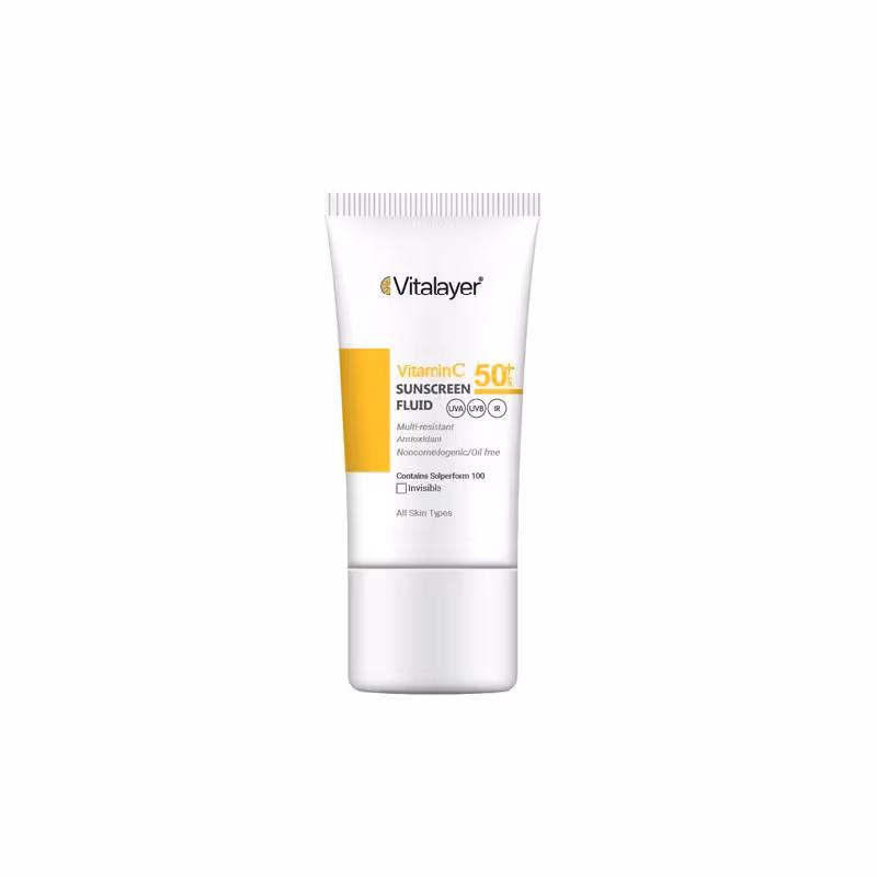 ضد آفتاب بی رنگ ویتامین C ویتالایر SPF50