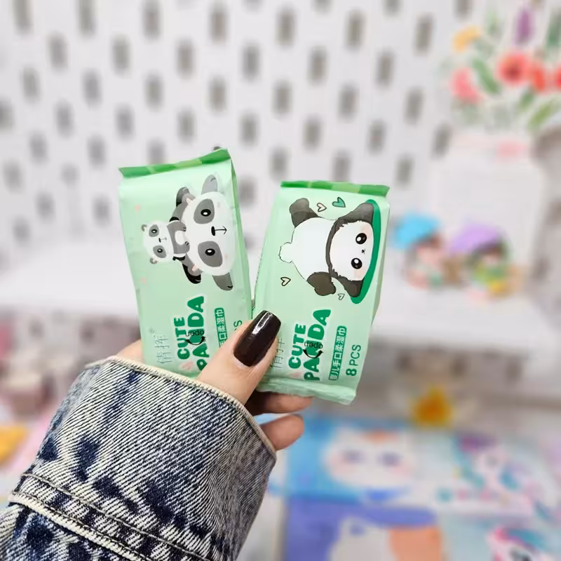 دستمال مرطوب مینی طرح پاندا