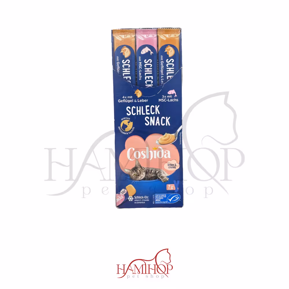 بستنی گربه کوشیدا مدل ساشه ای در دو طعم ماهی تن و مرغ– coshida chicken ,Tuna