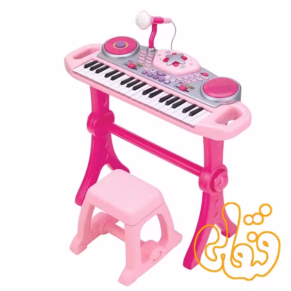 ارگ پایه دار صورتی Keyboard Rock Star Set 2068