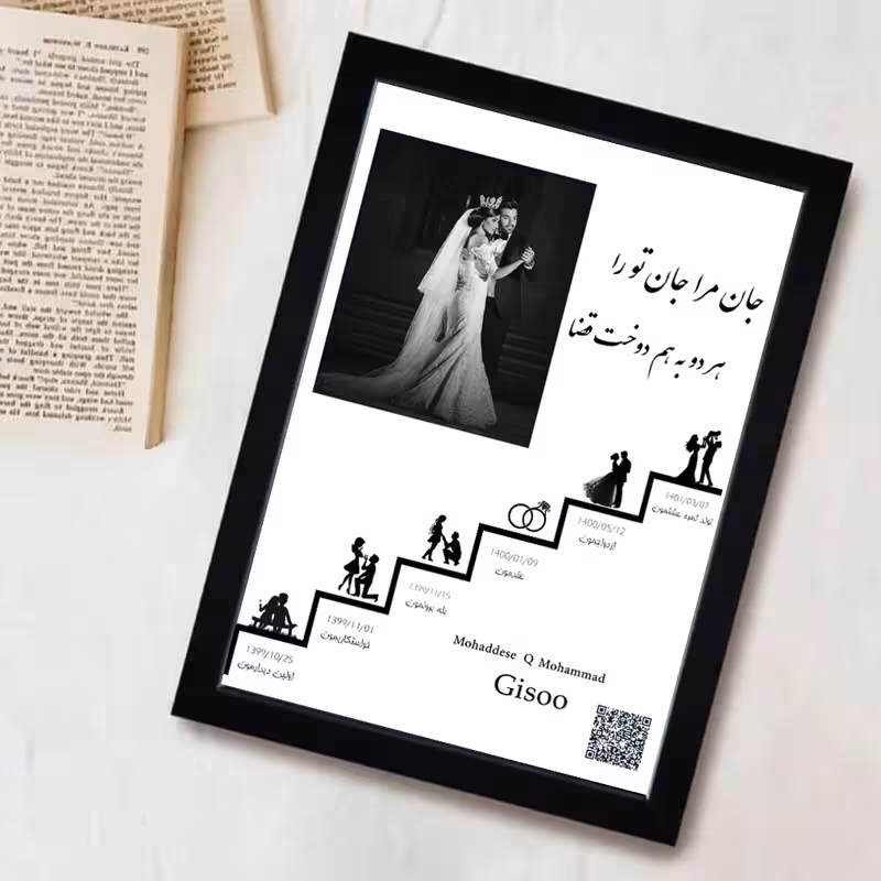 تابلو موزیکال سایز 20.30 (طرح پله های زندگی)