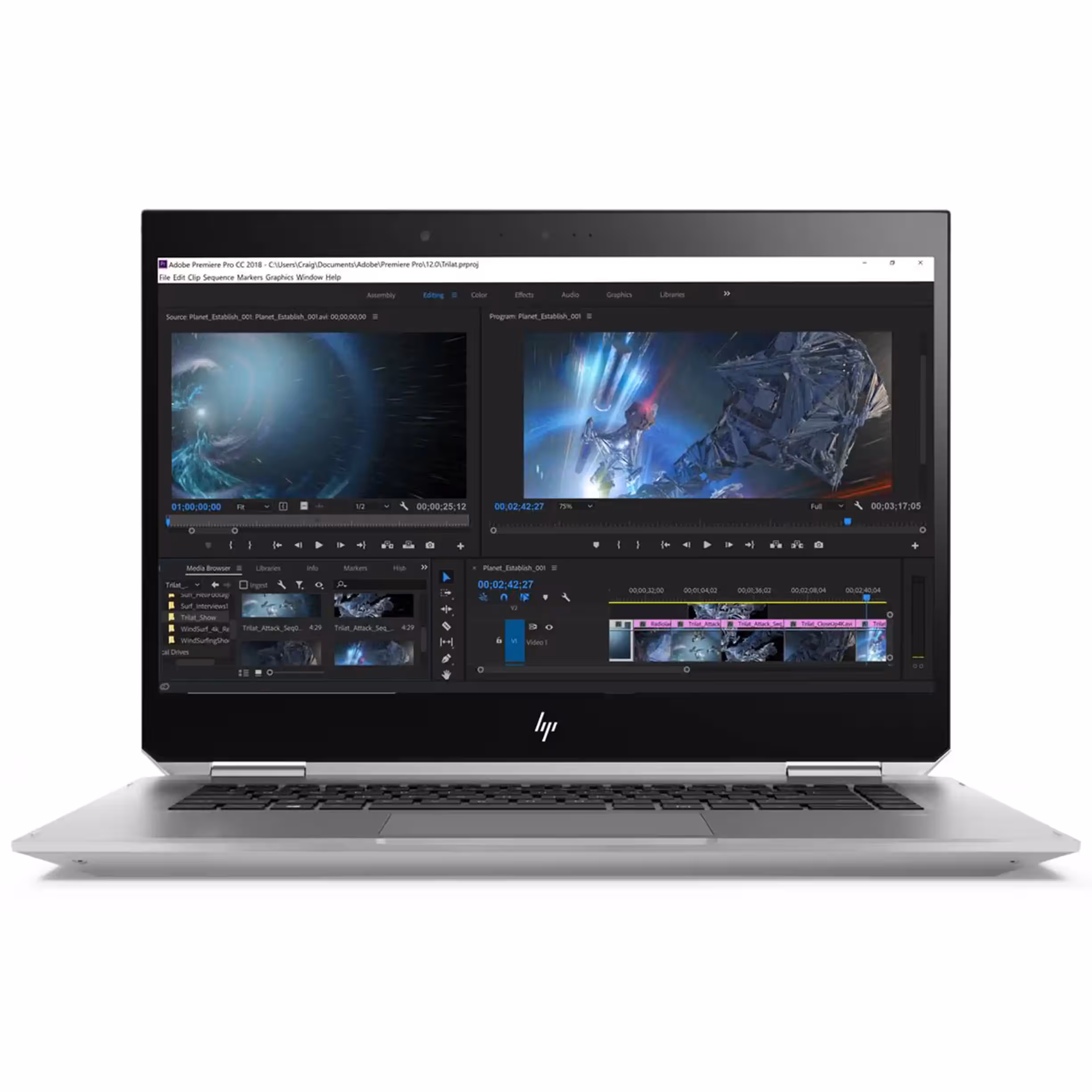 لپ تاپ "15.6 اچ پی مدل HP Zbook Studio X360 G5 / Core i9-8950HK