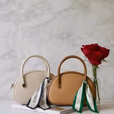 کیف دسته قیطونی شالدار وارداتی 7895
