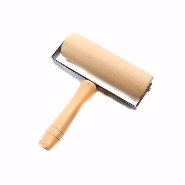 وردنه غلطکی چوبی 14 سانت