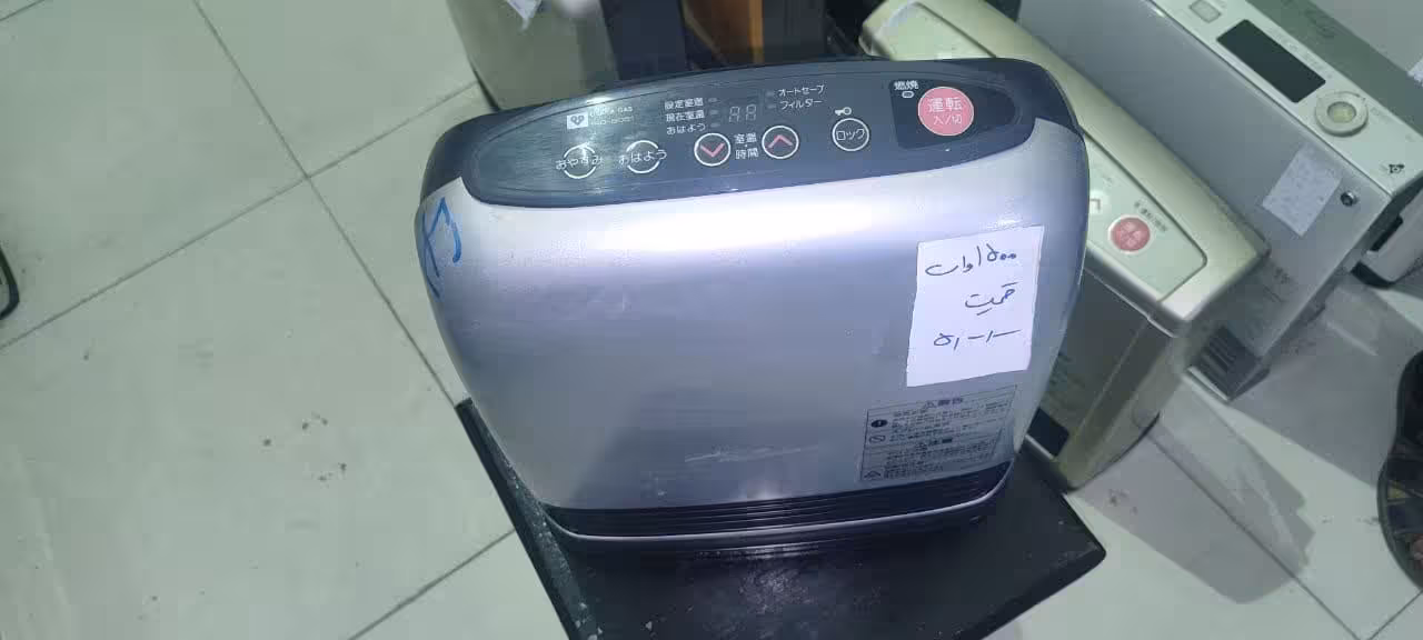 بخاری ژاپنی گازی 1500 وات  دست دوم