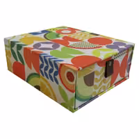 تابان جعبه کشویی طرح میوه و برگ فانتزی