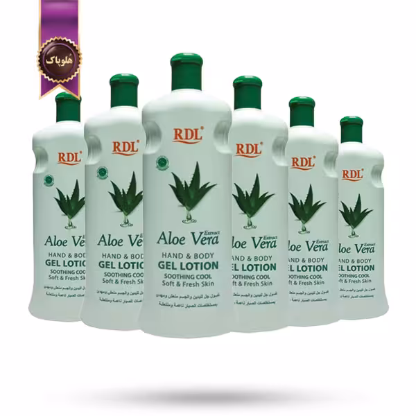 6 عدد لوسیون دست و بدن آر دی ال RDL مدل با عصاره آلوئه ورا Aloe Vera حجم 600 میلی لیتر (اورجینال)