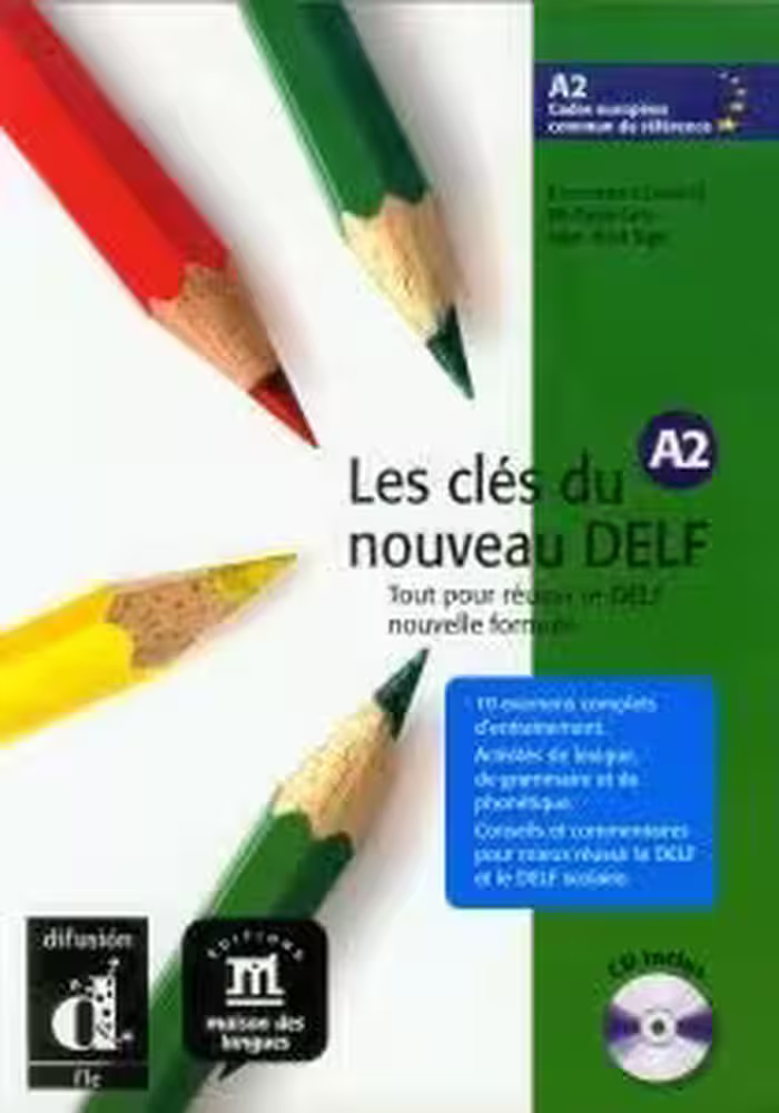کتاب آزمون فرانسه Les cles du nouveau delf A2 l’eleve