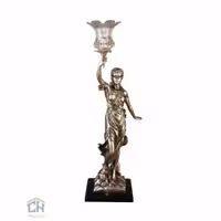 مجسمه شمعدان گلدکیش طرح برنز مدل 4660R