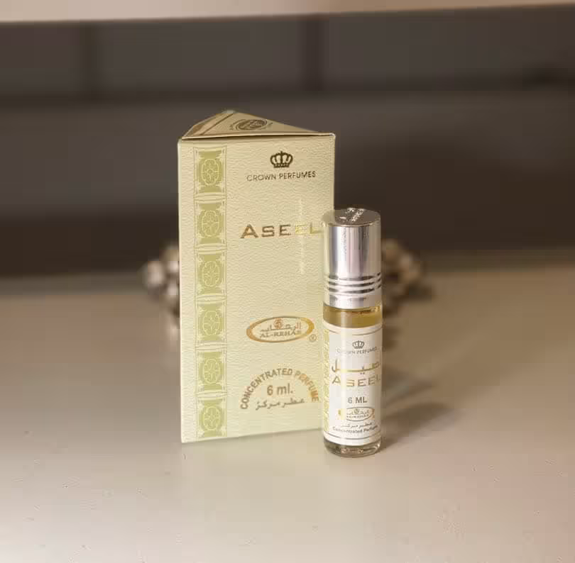 عطر روغنی جیبی اصیل برند الرحاب ساخت کشور امارات 6ml