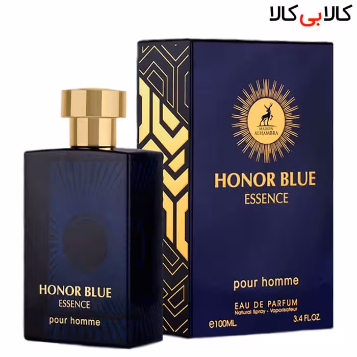 ادکلن الحمبرا هانر بلو ایسنس پور هوم Alhambra Honor blue essence pour homme مردانه حجم 100 میلی لیتر