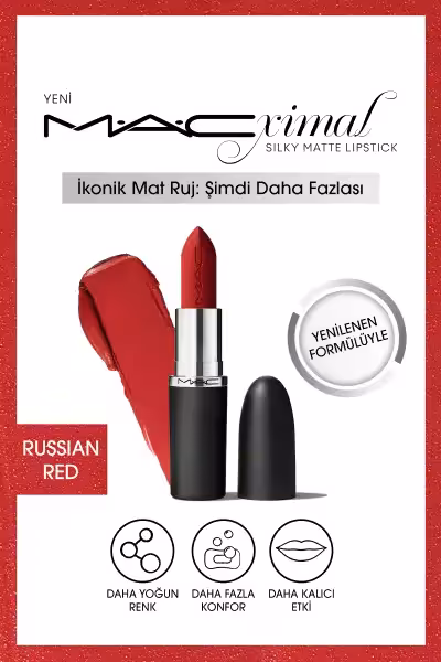 رژ لب مات ابریشمی Mac قرمز روسی - 13220