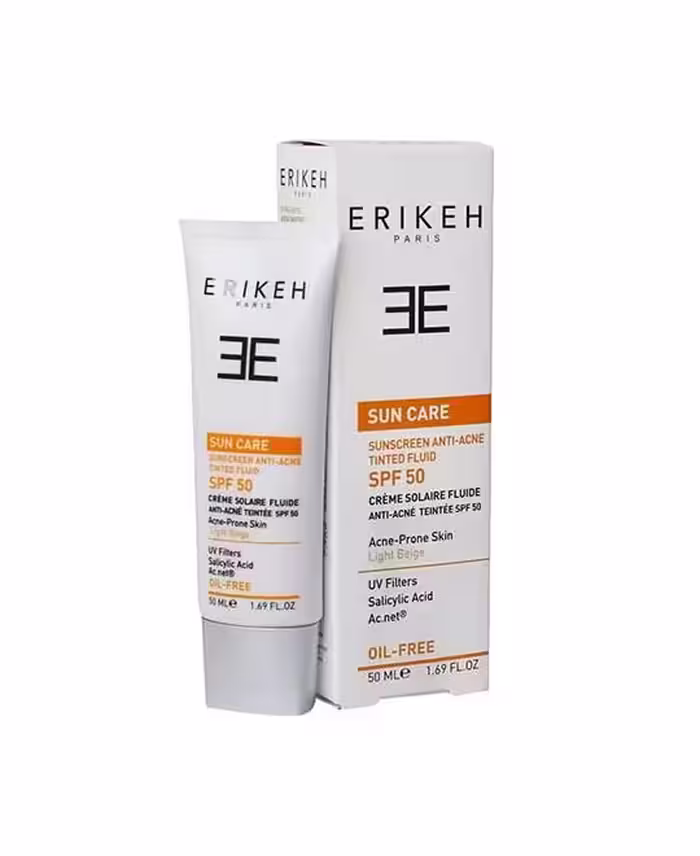 فلوئید ضد آفتاب و ضد جوش SPF50 اریکه 50 میلی لیتر