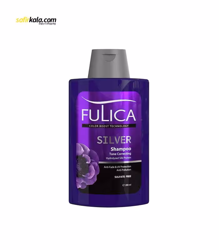 شامپو ضد زردی مو فولیکا مدل SILVER حجم 200 میلی لیتر