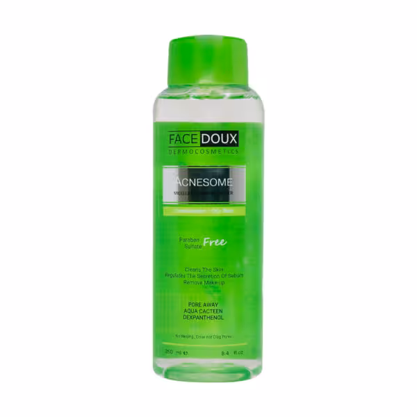 فیس دوکس محلول پاک کننده آرایش آکنه زوم مناسب پوست چرب 250ML