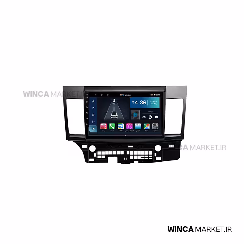 مانیتور اندروید میتسوبیشی لنسر سری S500 BLU-RAY مدل GL855 برند وینکا WINCA