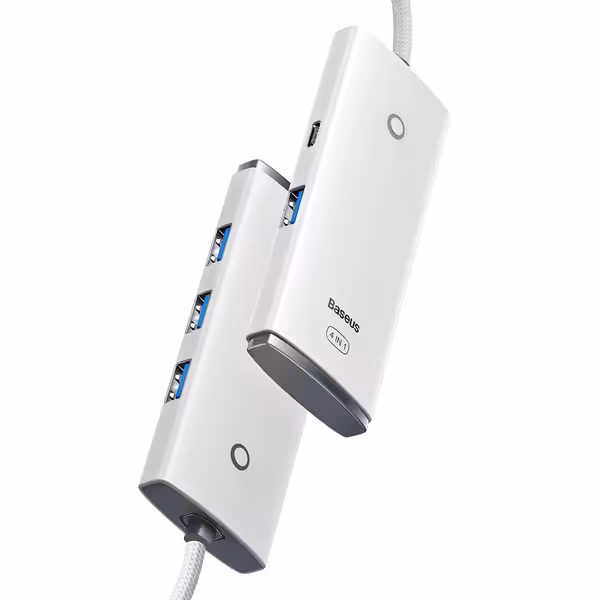 هاب 4 پورت USB-C بیسوس مدل WKQX030102
