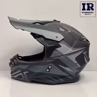 کلاه کاسکت کراسی Tekno تکنو مشکی طوسی مات