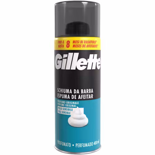 فوم اصلاح هلندی ژیلت Gillette Existing Schiuma مناسب پوست حساس 400 میل