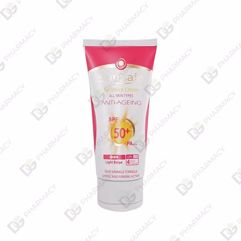 کرم ضد آفتاب ضد چروک  SPF50بژروشن دیجی فارماسی