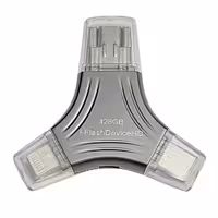 فلش مموری I-FLASH USB 3.0iC مدل OTG 4-1 ظرفیت 128 گیگابایت