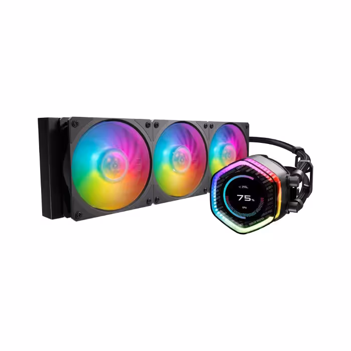 خنک کننده آبی پردازنده کولر مستر مدل MasterLiquid 360 ION LCD Display