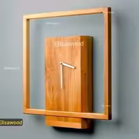 ساعت دیواری چوبی ارسال رایگان