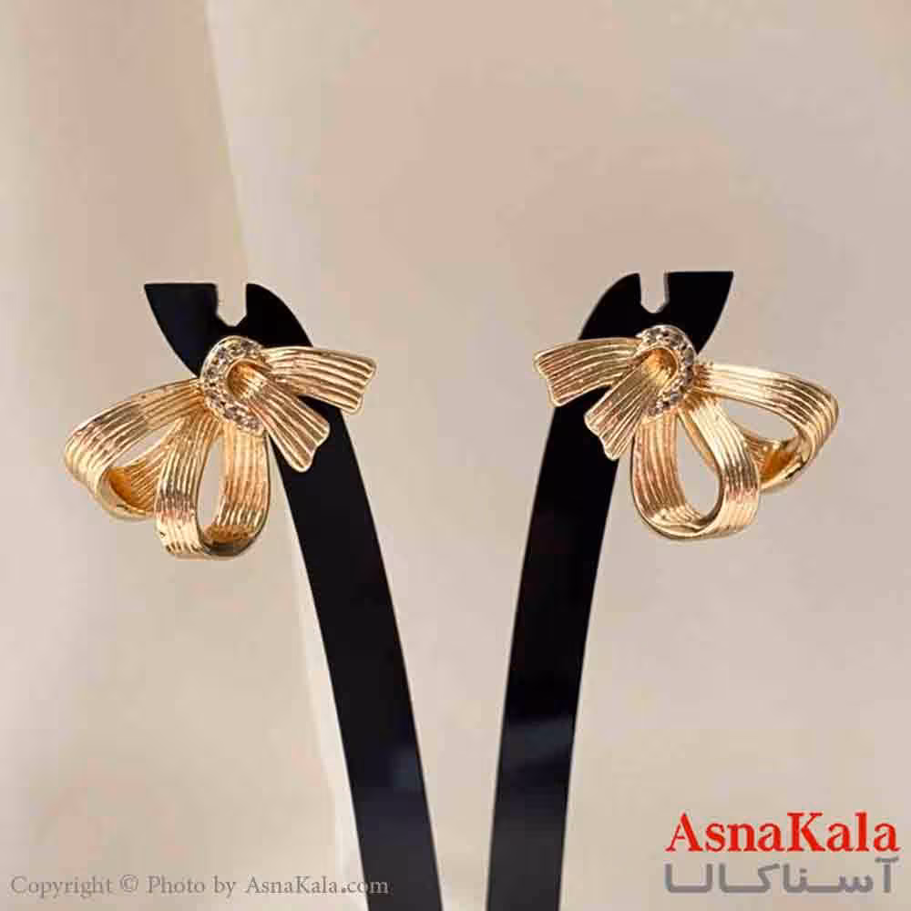 گوشواره  استیل مینیمال زنانه مدل پاپییون  مدرن کد GSH151573W