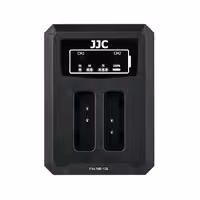 شارژر دوقلو USB باتری دوربین کنون جی جی سی مدل DCH-NB13L