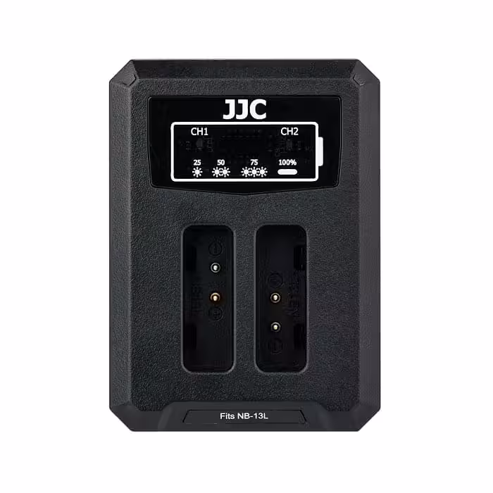 شارژر دوقلو USB باتری دوربین کنون جی جی سی مدل DCH-NB13L