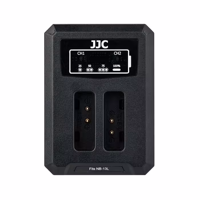 شارژر دوقلو USB باتری دوربین کنون جی جی سی مدل DCH-NB13L