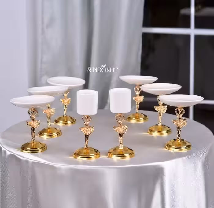 هفت سین سرامیکی زیرلعابی و برنجی کد 102545