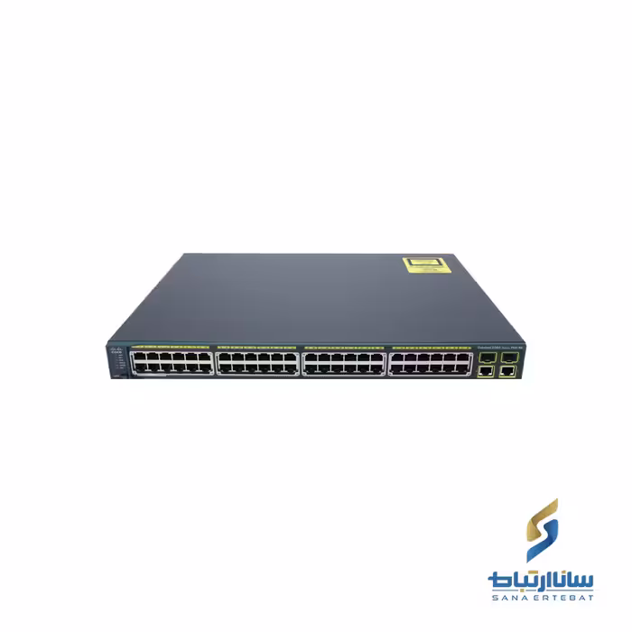 سوییچ شبکه مدیریتی سیسکو مدل WS-C2960-48PST-L با 48 پورت