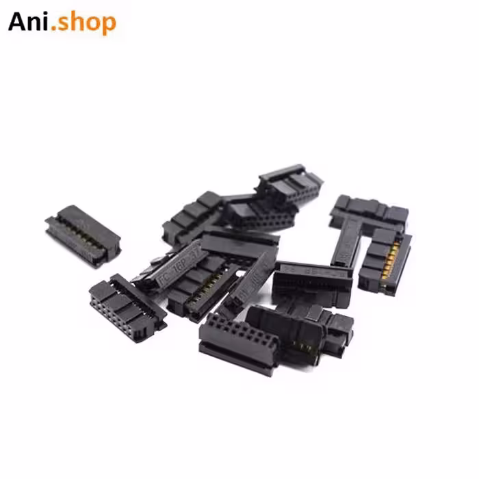 سوکت 2×8 IDC (برای تابلو روان) 16 پین بسته 10 عددی