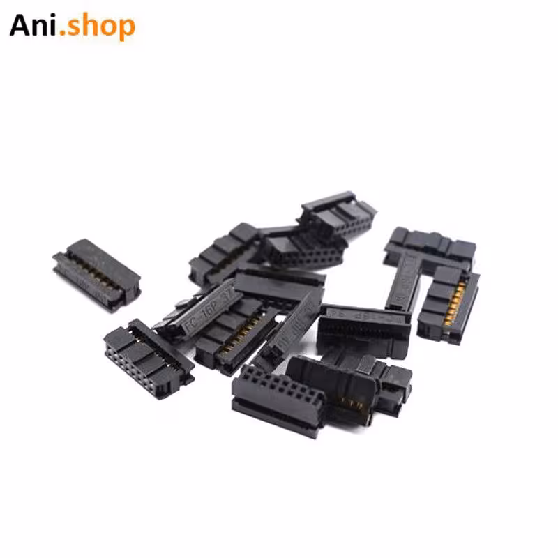 سوکت 2×8 IDC (برای تابلو روان) 16 پین بسته 10 عددی