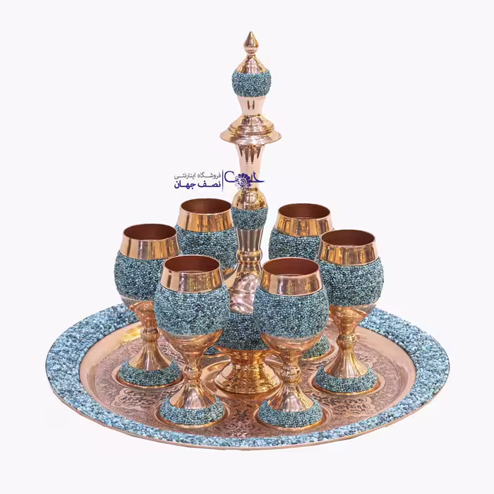 سرویس شرابخوری فیروزه کوبی کدfshb355