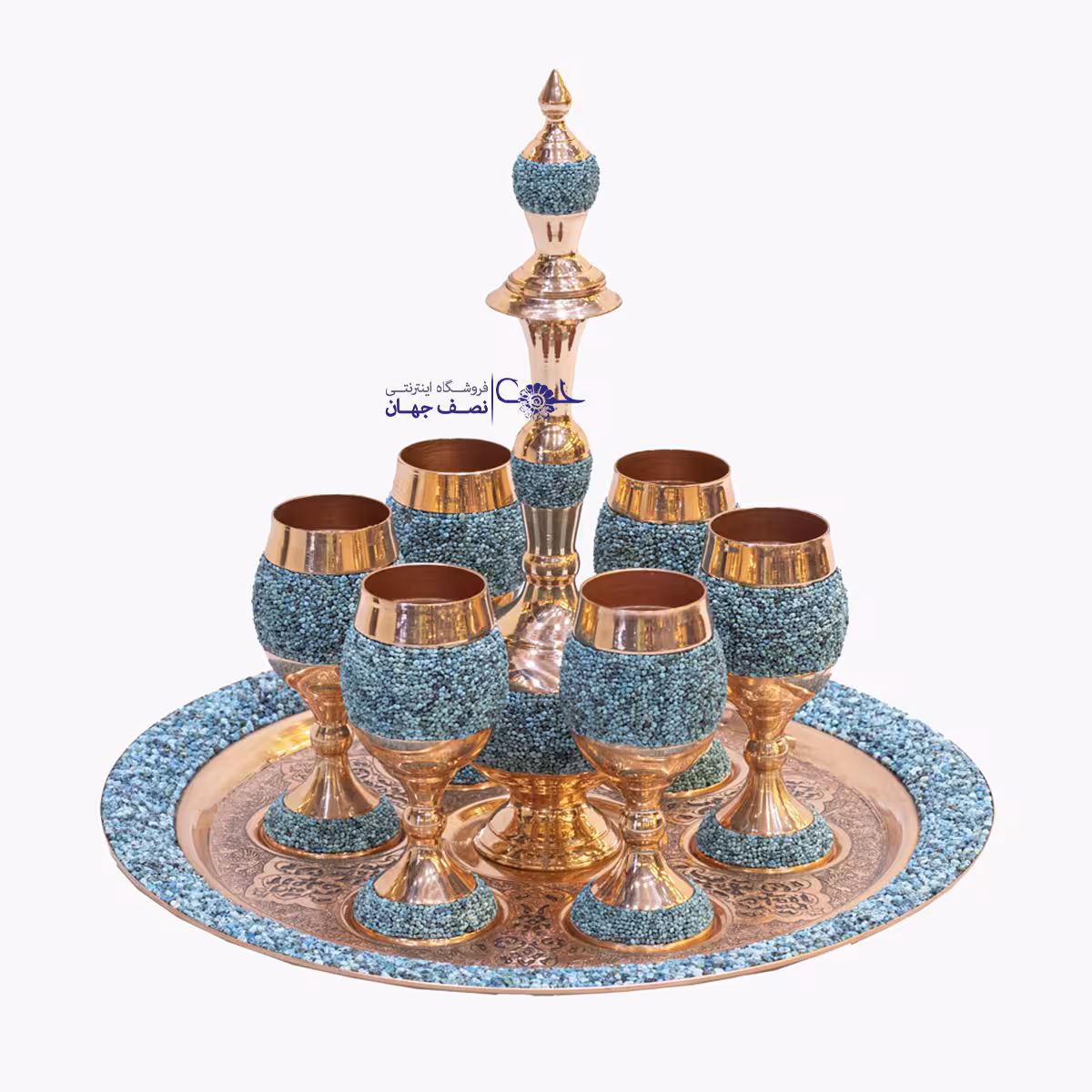 سرویس شرابخوری فیروزه کوبی کدfshb355