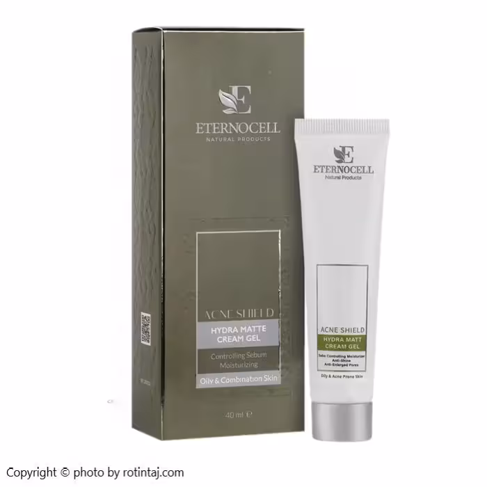 کرم ژل مات کننده و مرطوب کننده پوست چرب اترنوسل 40 میلی