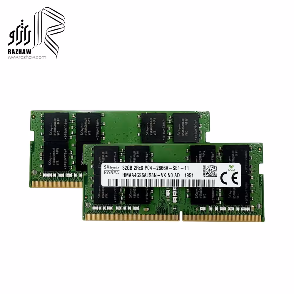 رم 32 گیگابایت DDR4 لپ تاپ برند اسکای هاینیکس باس 2666 تایمینگ CL19