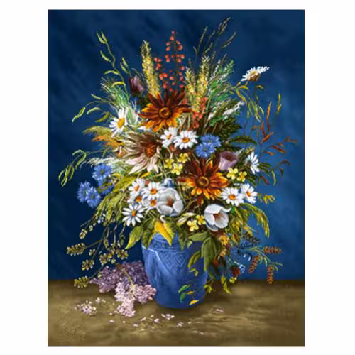 طرح گل وگلدان کد 25192