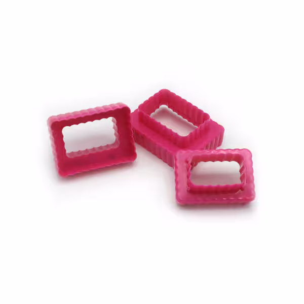 کاتر پلاستیکی دالبر دار مستطیل 3 عددی