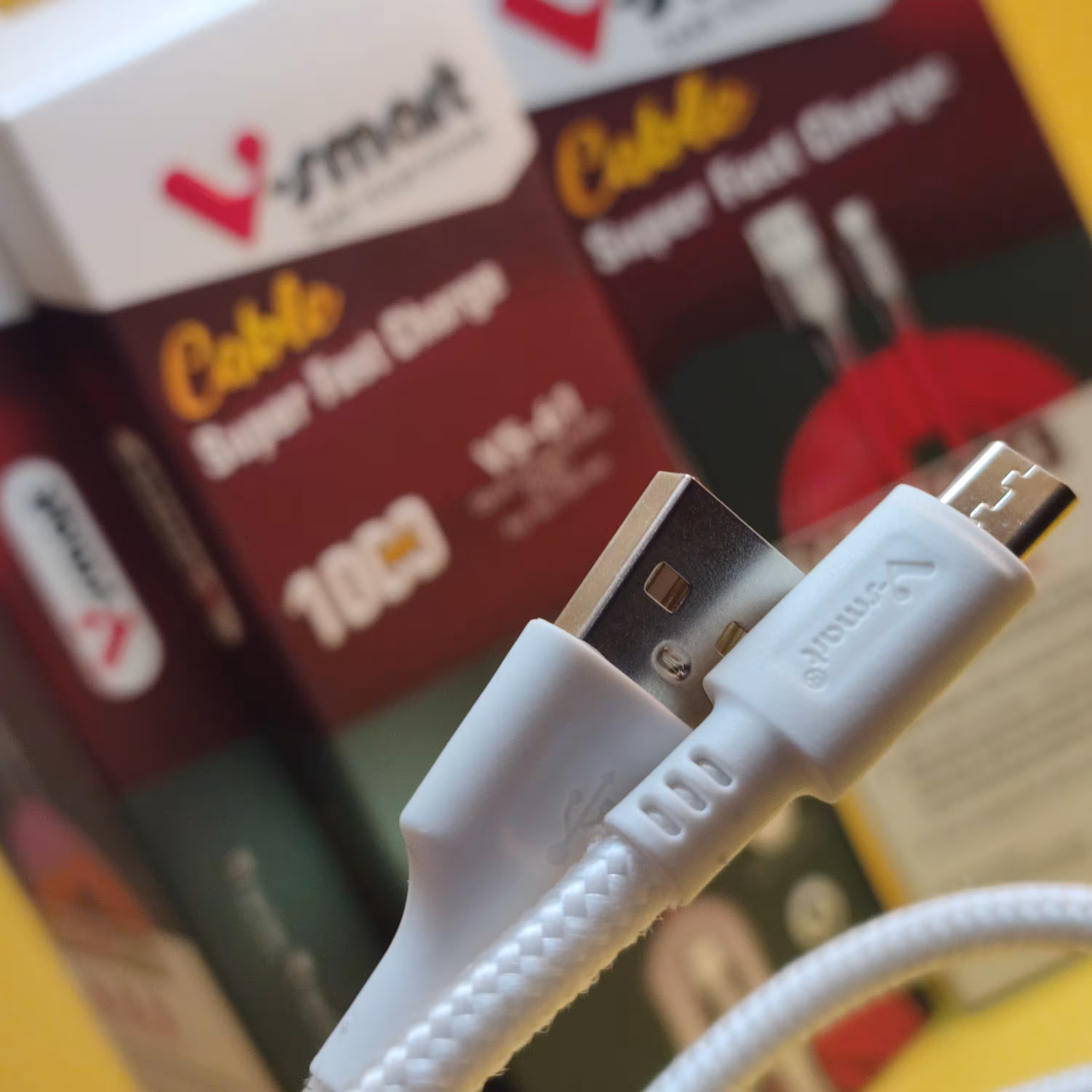کابل میکرو USB درجه یک وی اسمارت کنفی با قدرت آمپر 3