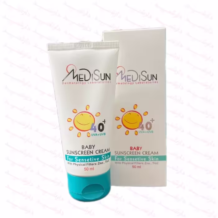 کرم ضد آفتاب مدیسان SPF40 مناسب کودک 50 میلی لیتر