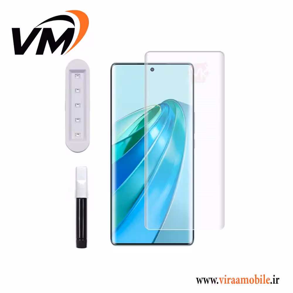 گلس تمام صفحه یووی شفاف هواوی Honor X9A