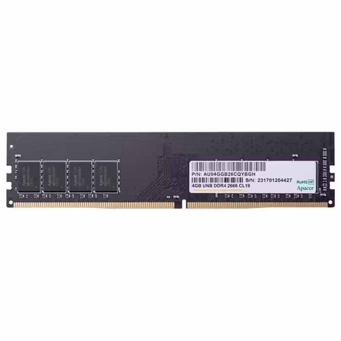 رم دسکتاپ DDR4 تک کاناله 2666 مگاهرتز CL19 اپیسر APACER ظرفیت 4 گیگابایت