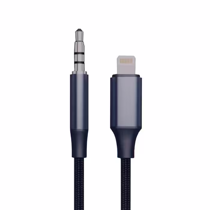 کابل تبدیل لایتنینگ به AUX کی اف سنیور مدل A_380 طول 1.2 متر